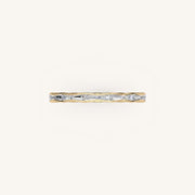 Tapered Baguette Row Diamond Band